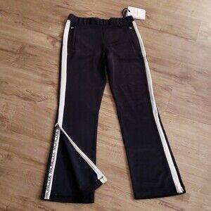 NWT Moncler Mens Navy White Stripe Edgy Casual Quiet Luxury Sweatpants Size M